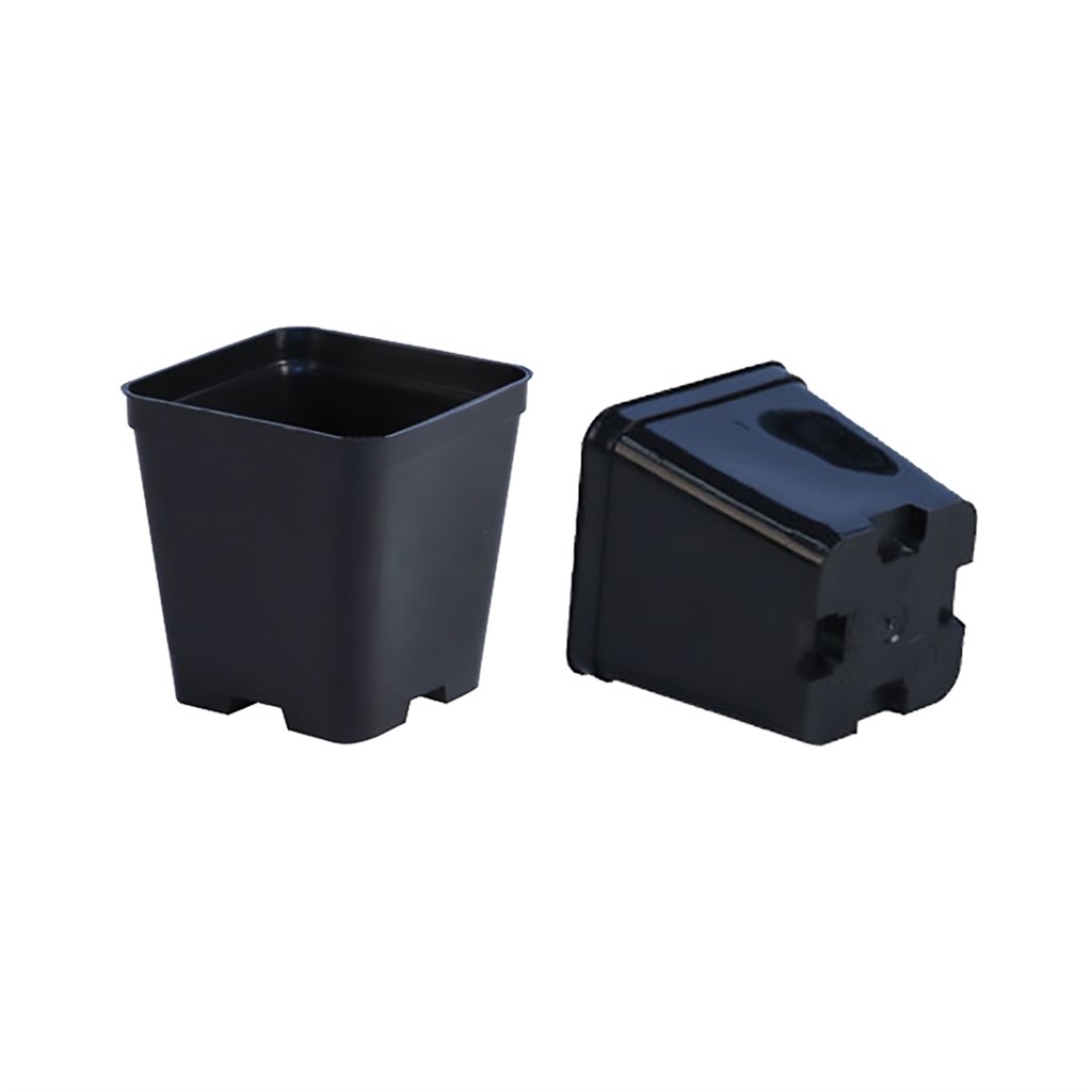 VASO QUADRO CM 7X7X10 - LT 0,50 - FORI SOTTO